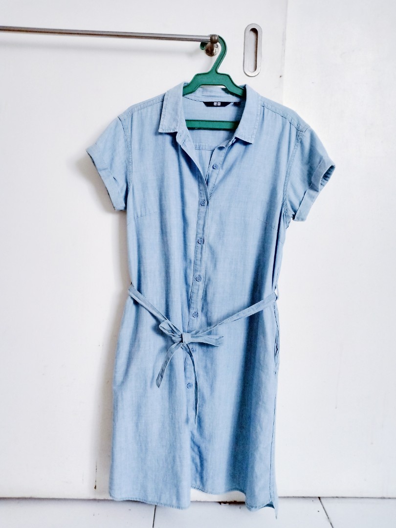 uniqlo denim dress