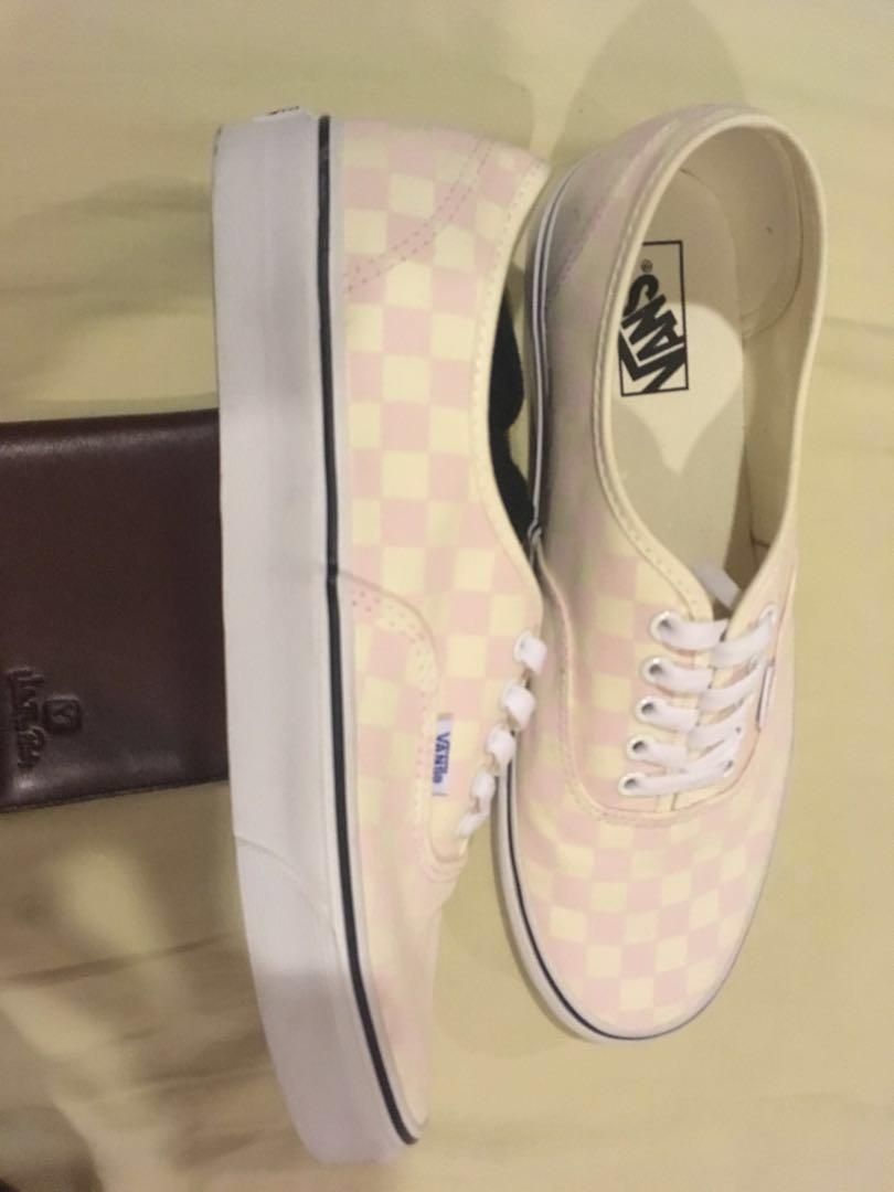 Vans checkerboard chalk pink sales