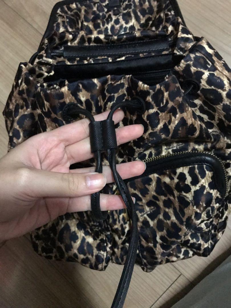 Victoria secret leopard backpack sales