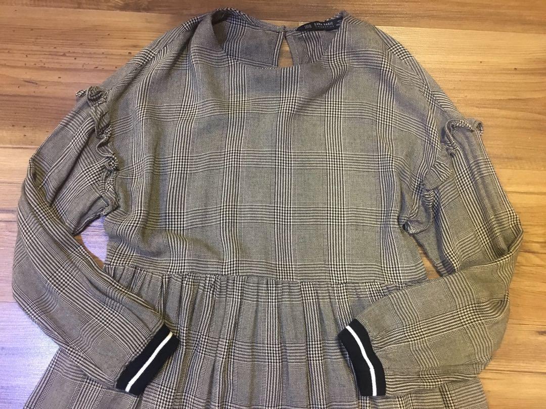 Zara Plaid Gray Dress (Category: Dresses) located in Quezon City. Submitted by shoppepper888 (Listing ID 204008195, Image 2). Description: Worn once indoors! Without tag. RFS: Too small for me Bought this for 2,500 PHP at Zara Megamall. .