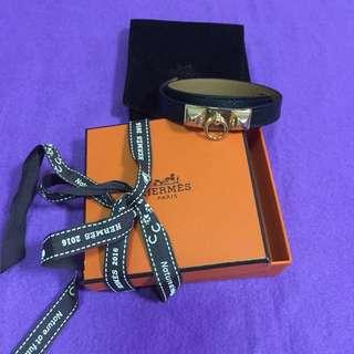 BNIB Authentic Black Hermes Rivale Double Tour