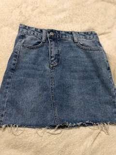 hight waisted Denim Skirt
