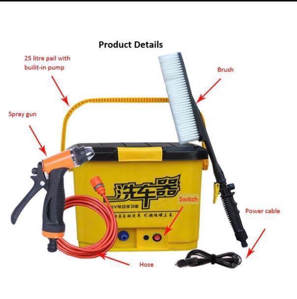 20 Litre Portable Car Wash Kit Car Accessories Accessories On