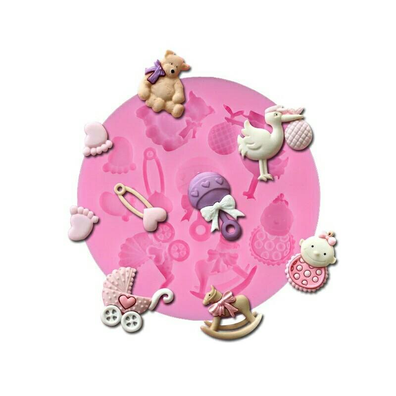 3d Baby Trojan Series Shape Diy Silicone Fondant Cake Molds