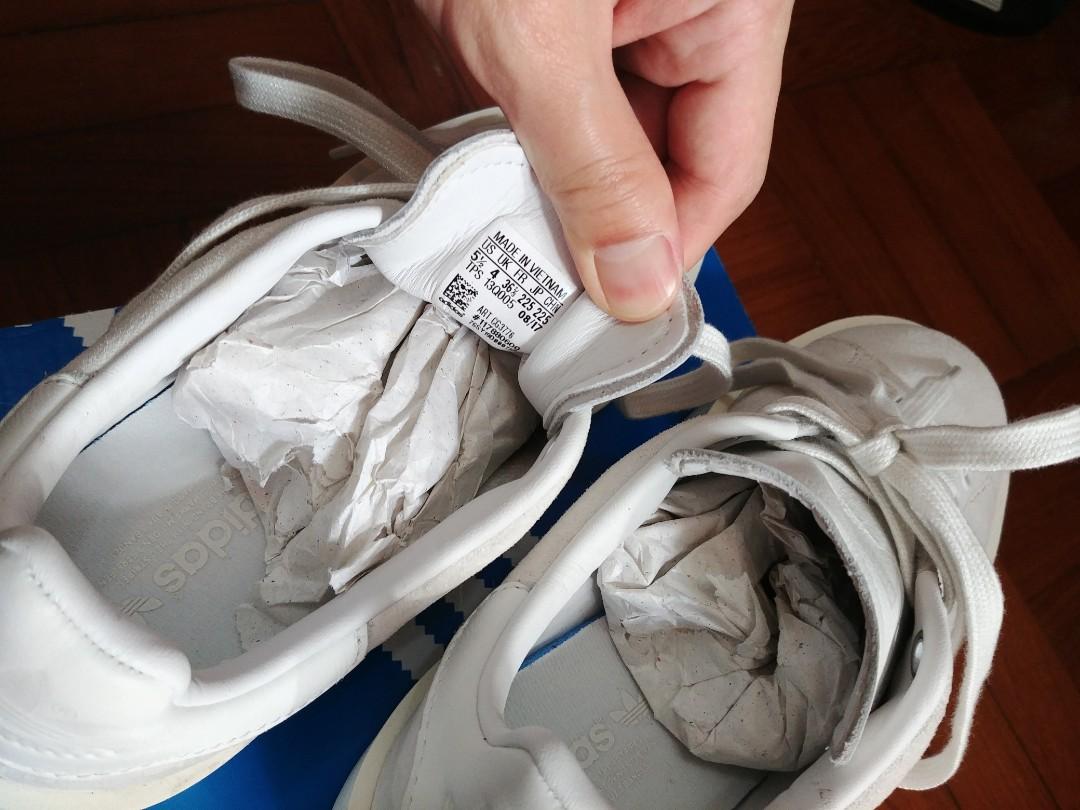 Adidas Stan Smith bold w cg3776 crywht owhite 灰白, 女裝, 鞋, 拖鞋