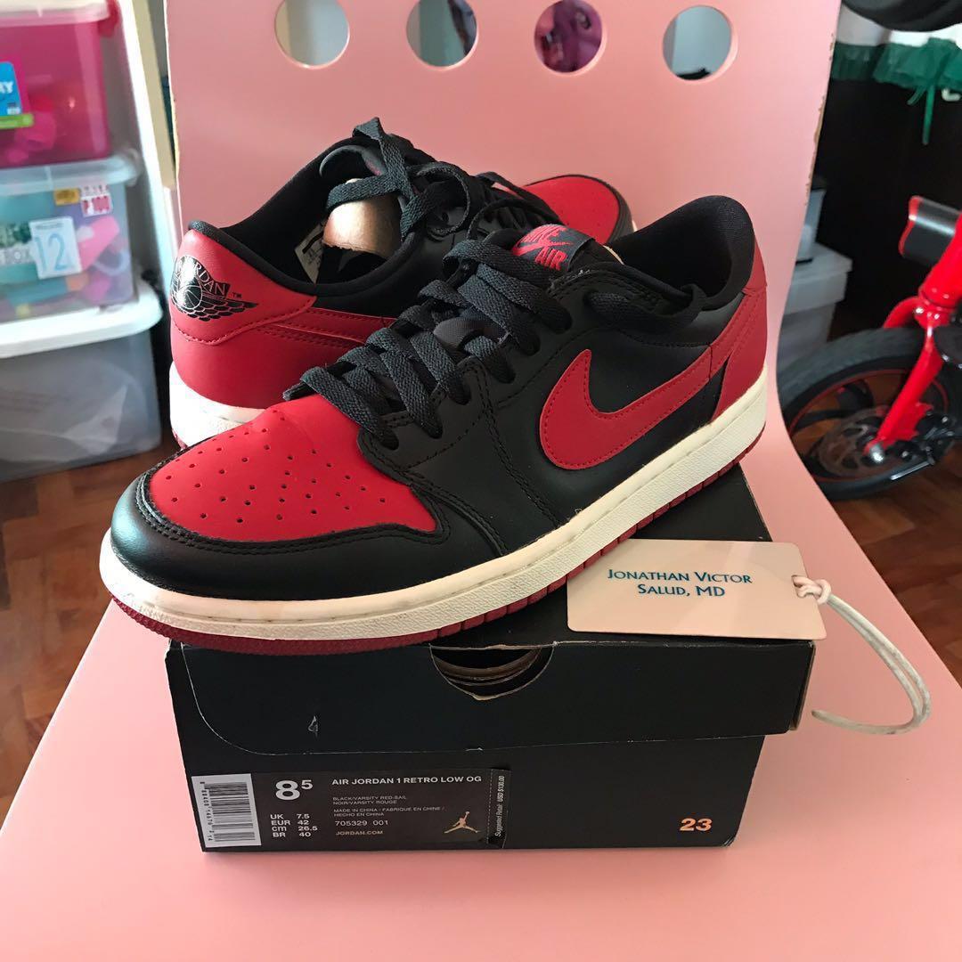 Air Jordan 1 Low Breds on Carousell