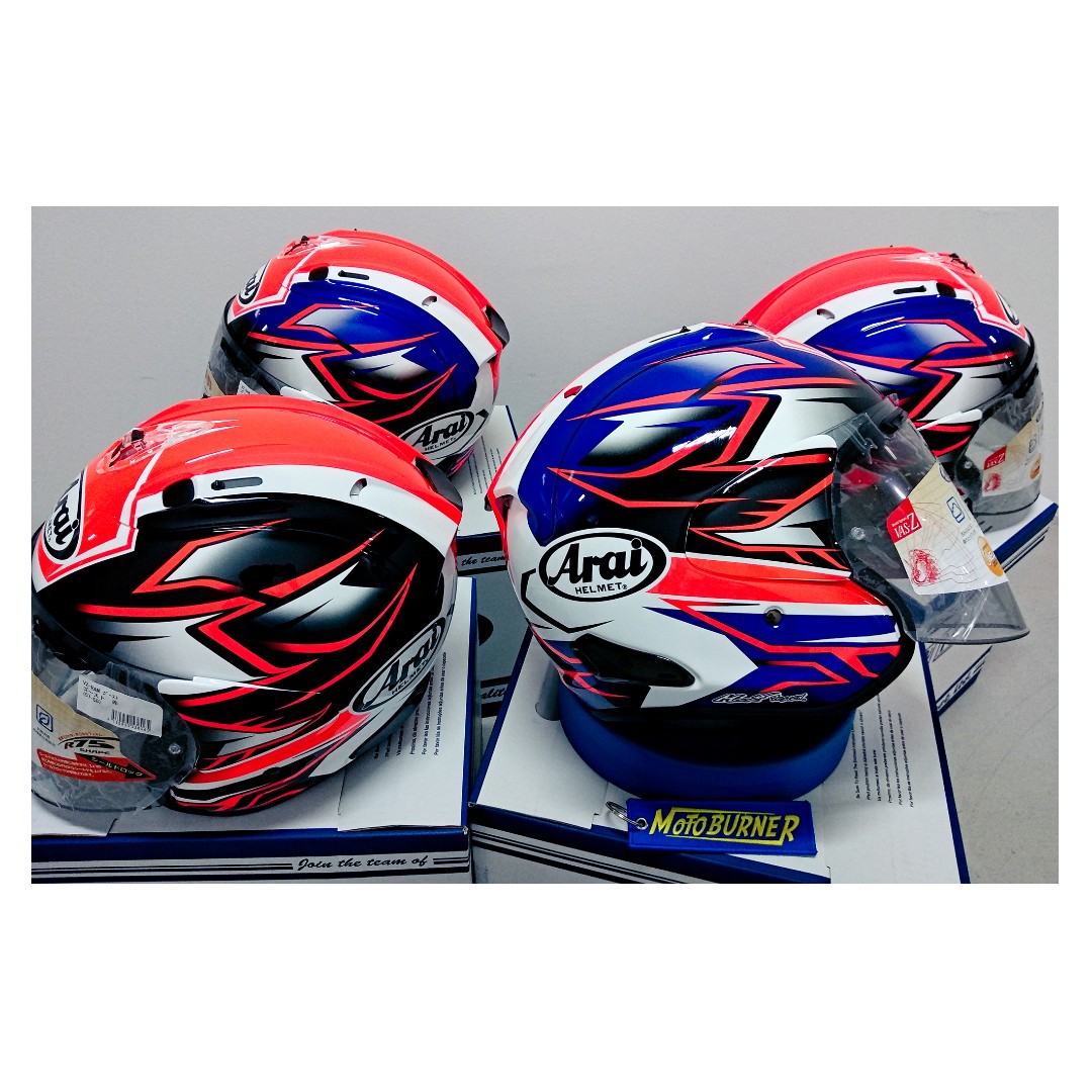 Arai Vz Ram Ghost Motorcycles Motorcycle Apparel On Carousell