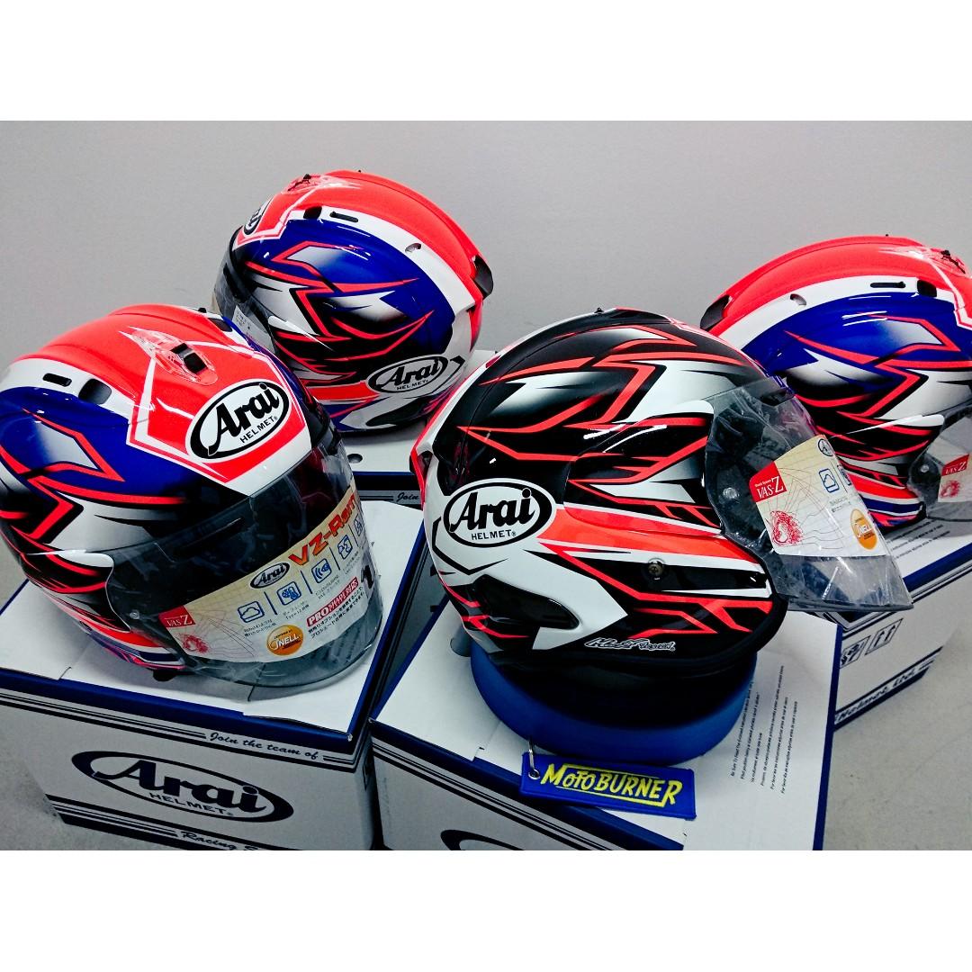 Arai Vz Ram Ghost Motorcycles Motorcycle Apparel On Carousell
