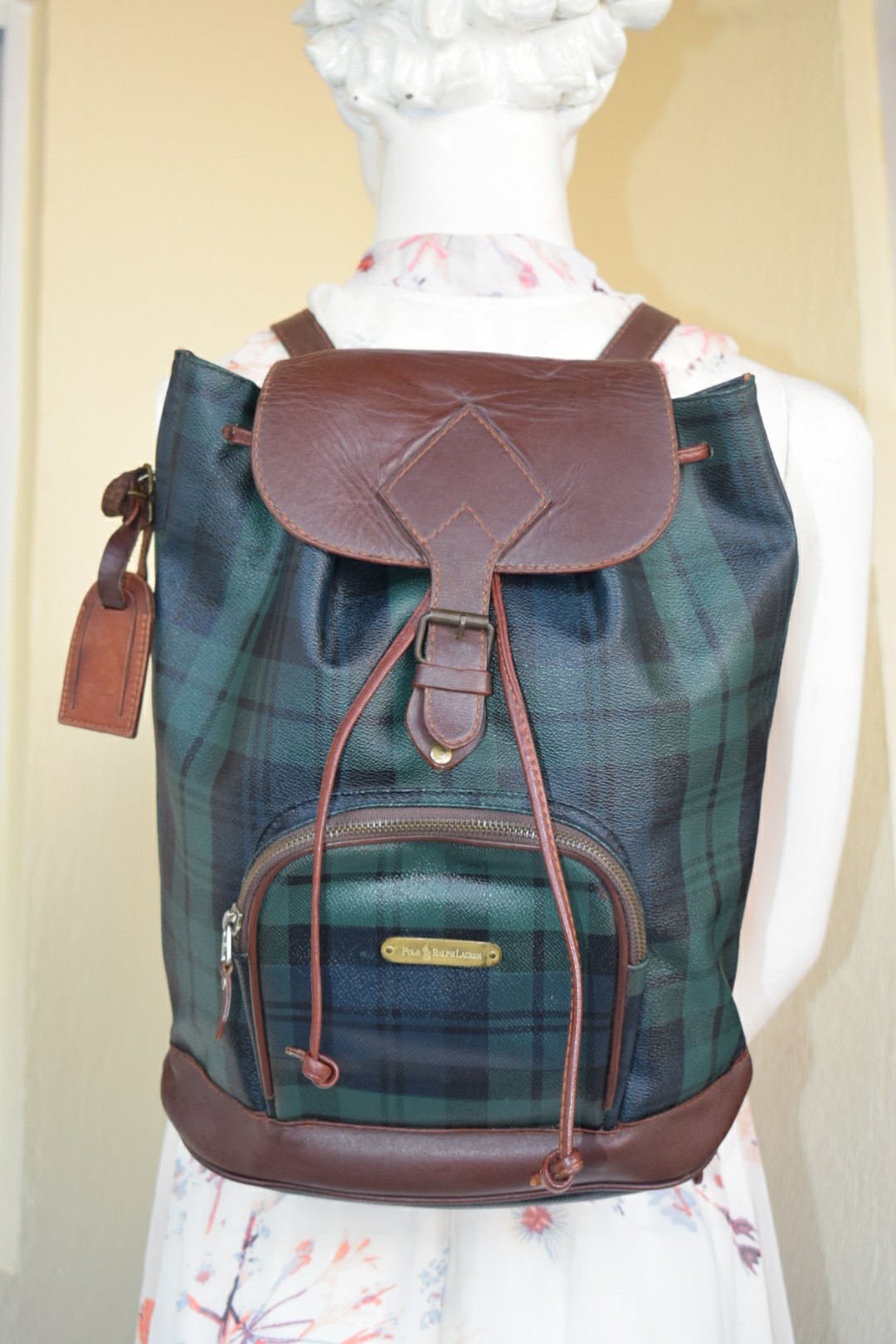 Authentic Vintage 80 s Polo Ralph Lauren Blackwatch Backpack