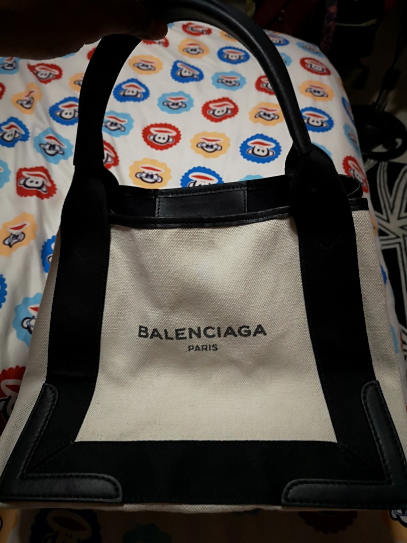 Balenciaga Cabas Black Tote Bag, Women's Fashion, Bags & Wallets, Tote ...
