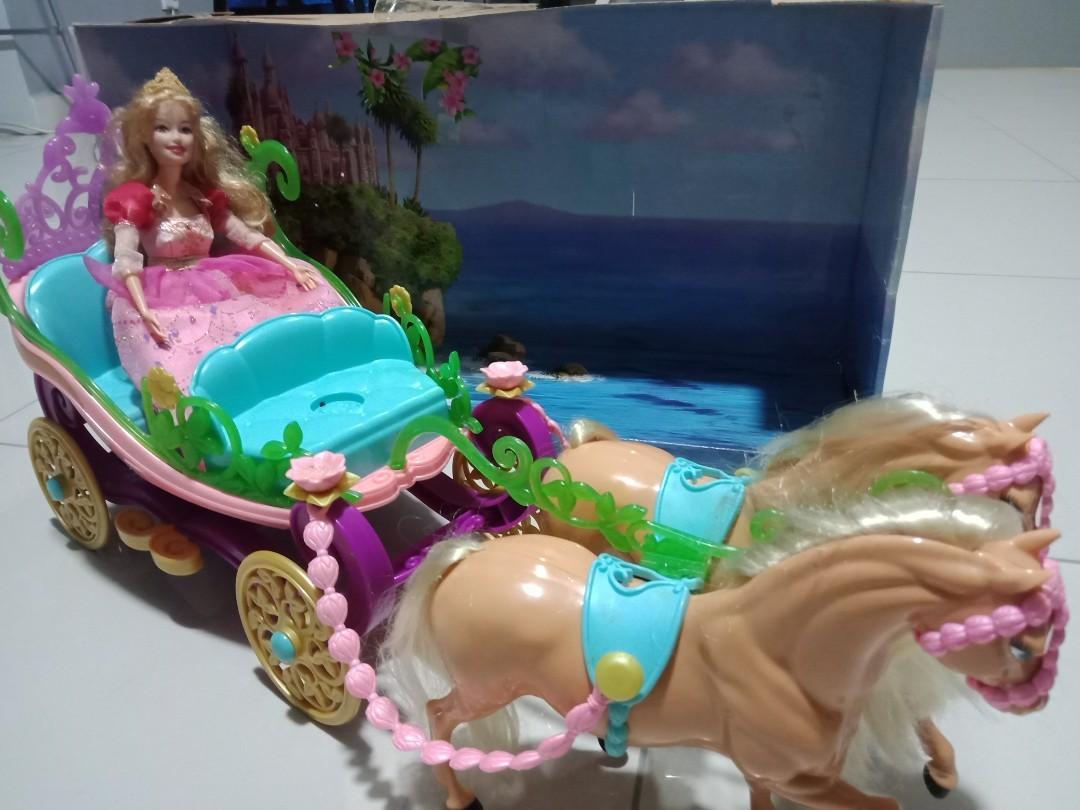 Princess barbie expandable carriage hot sale