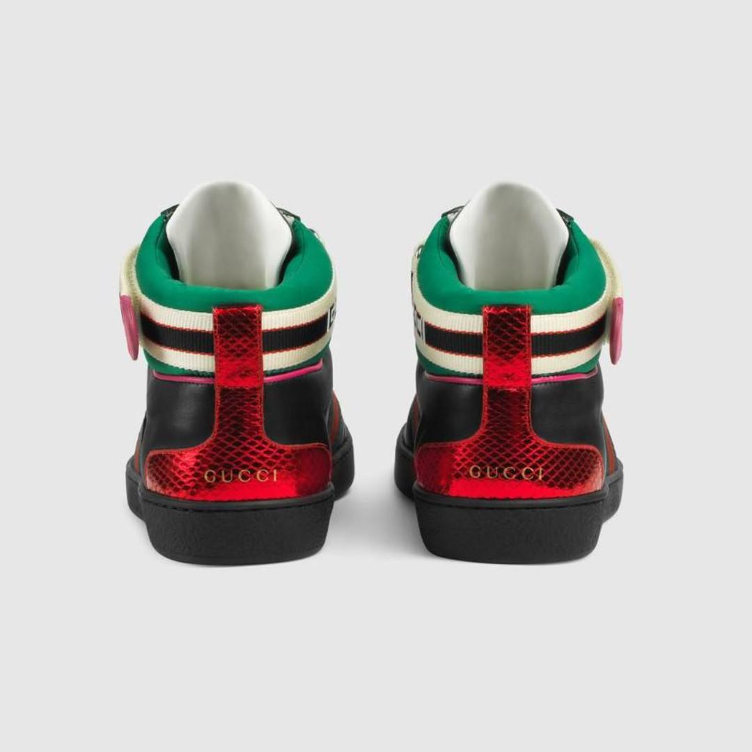 gucci stripe ace high top