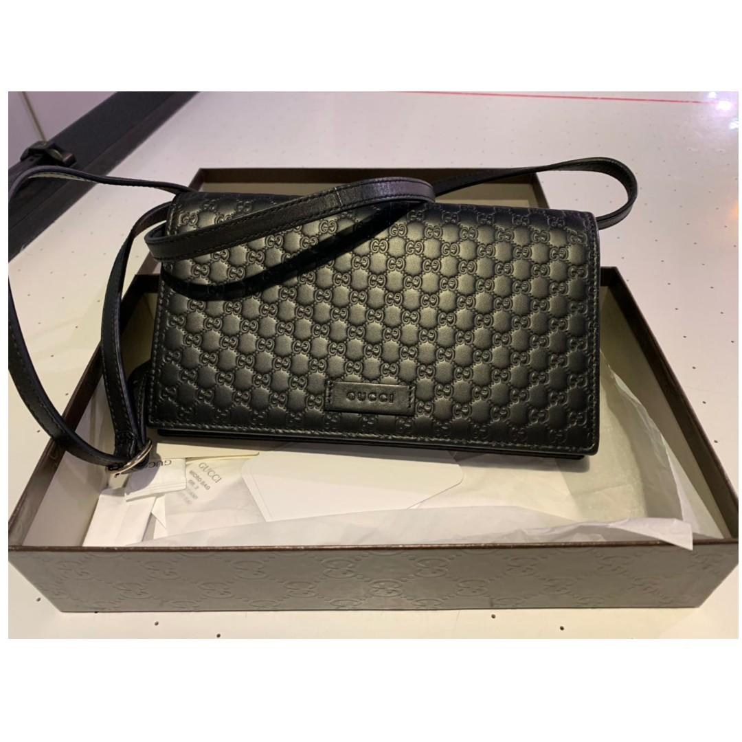 micro gg guccissima wallet purse