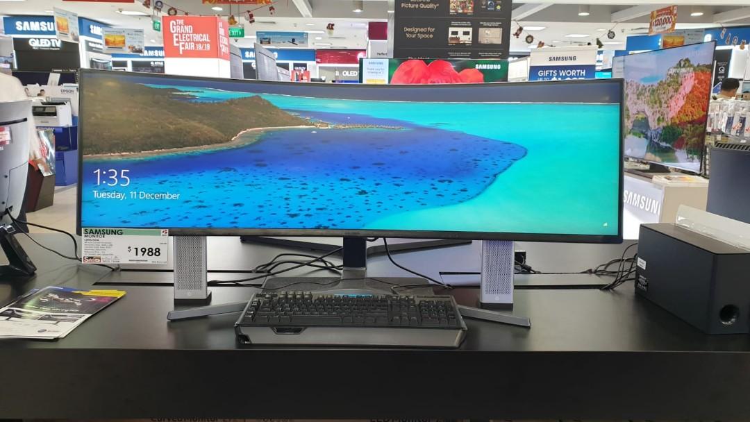 Brand New Samsung 49 Qled Gaming Monitor Super Ultra Wide Screen Electronics Computer Parts Accessories On Carousell