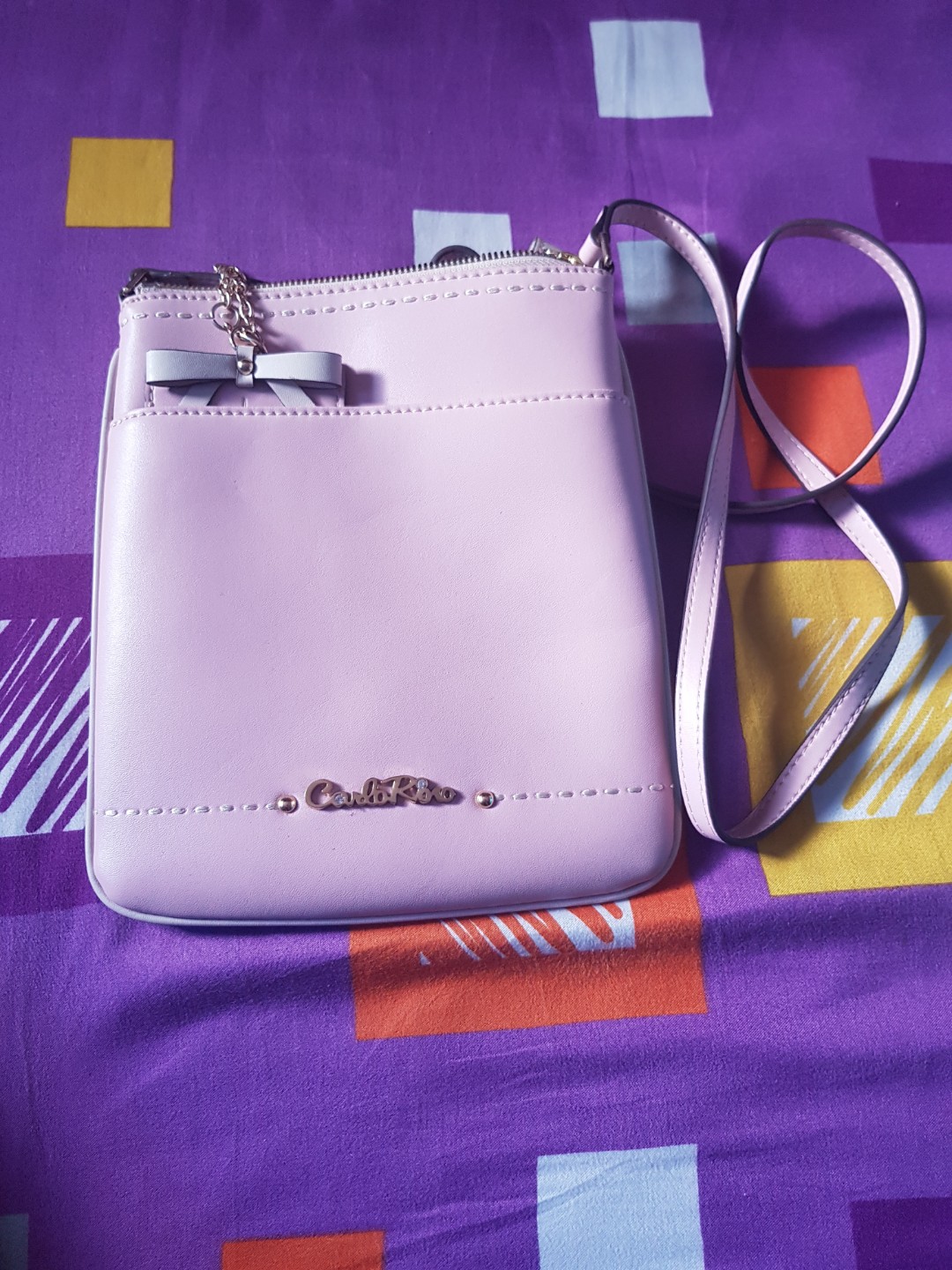 Carlo Rino pink sling bag Women s Fashion Bags Wallets Cross body Bags on Carousell