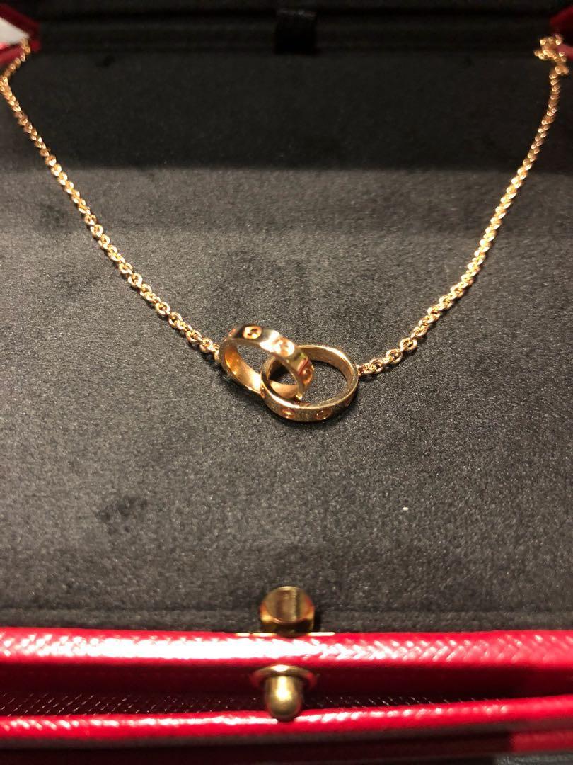 Cartier Love Necklace Rose Gold Women S Fashion Jewelry Organisers Necklaces On Carousell