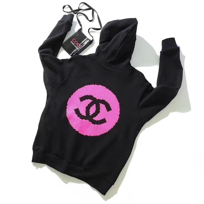 CHANEL 1988 CC logo-print hoodie #L