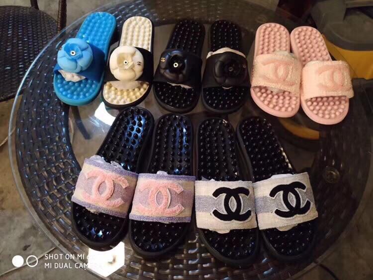 Chanel Slippers, Luxury, Apparel on Carousell