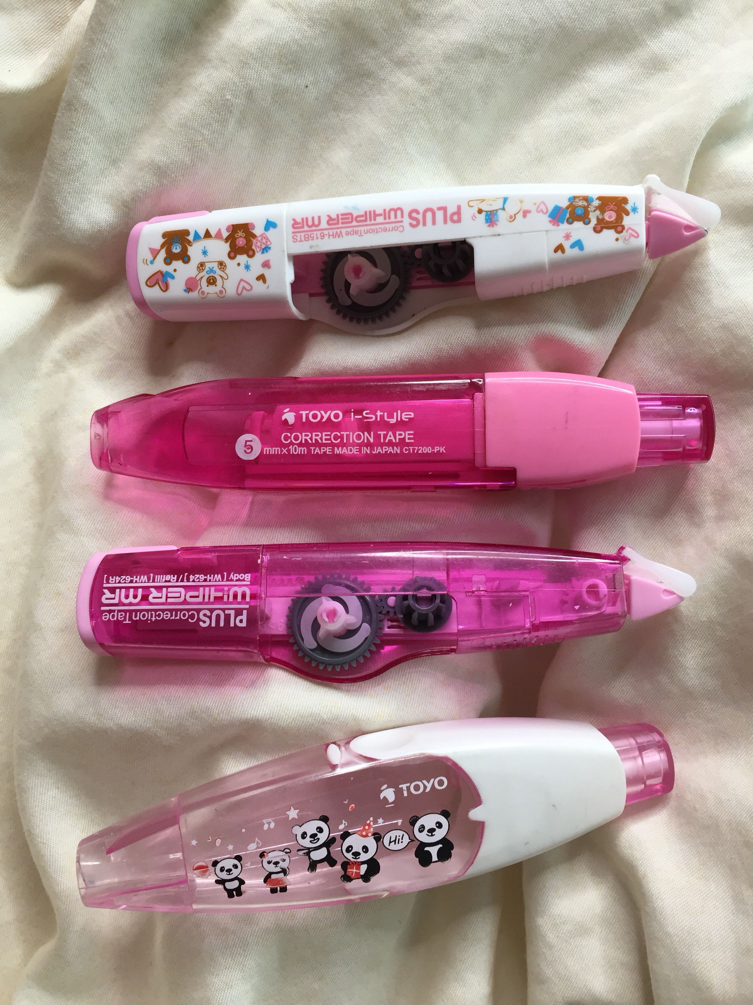 pink correction tape