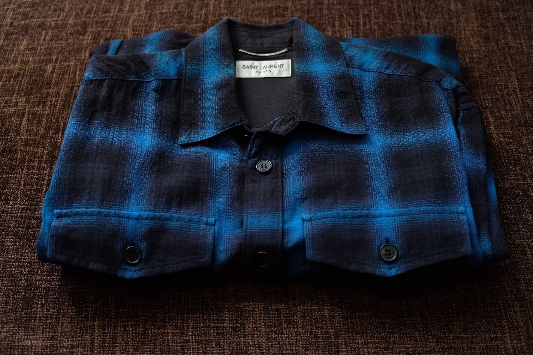 saint laurent plaid shirt