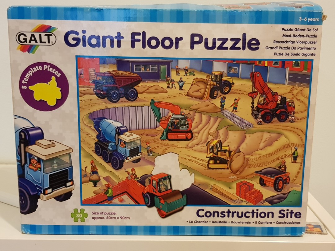 galt giant floor puzzle construction site