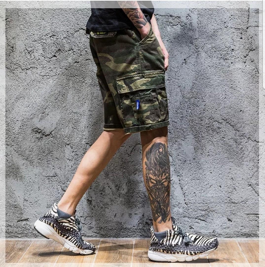Mens green camo cargo shorts new arrivals