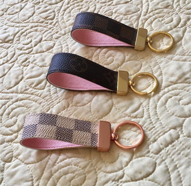 Crafts By Claudia - Louis Vuitton Inspired Wristlet Key Chain  #LouisVuittonInspired #LV #KeyChain #WristletKeyChain #Wristlet  #FauxLeather #ShopSmallBusiness #SupportYourLocalBusinesses