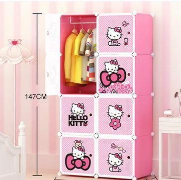 Hello Kitty Wardrobe Shelf Storage Box Furniture Shelves