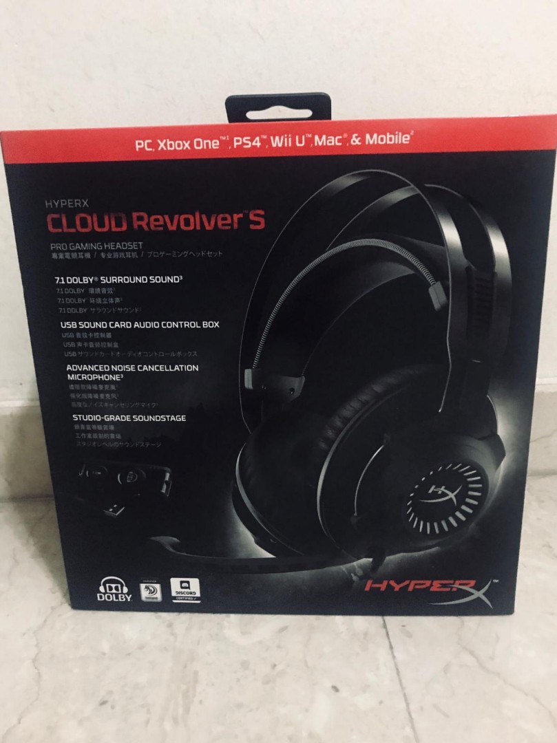 Hyperx Cloud Revolver S Gaming Headset With Dolby 7 1 Surround Sound Electronics Audio On Carousell