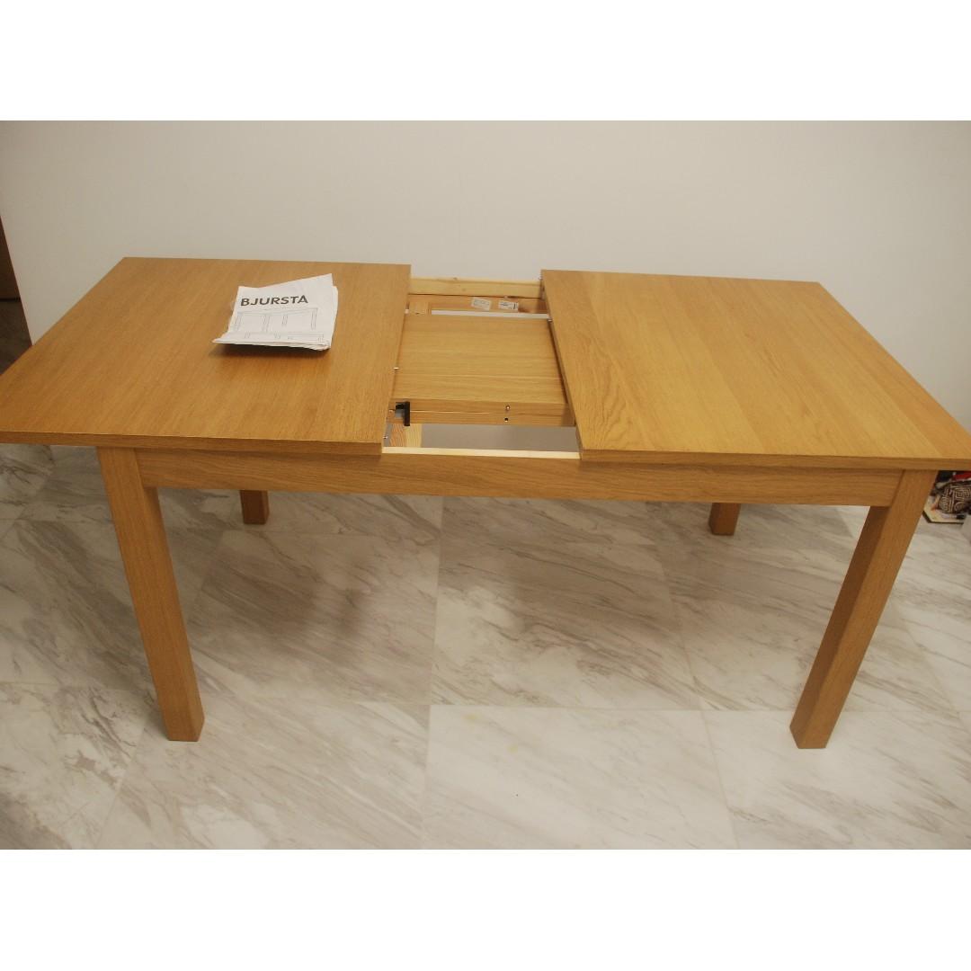 Ikea Bjursta Extendable Dining Table Assorted Chairs Furniture Tables Chairs On Carousell