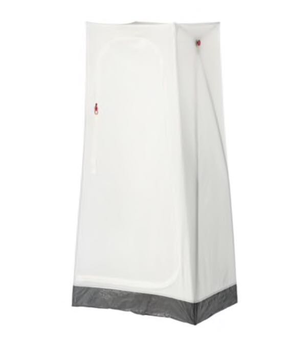 Ikea Fabric Wardrobe Vuku White Furniture Shelves Drawers On