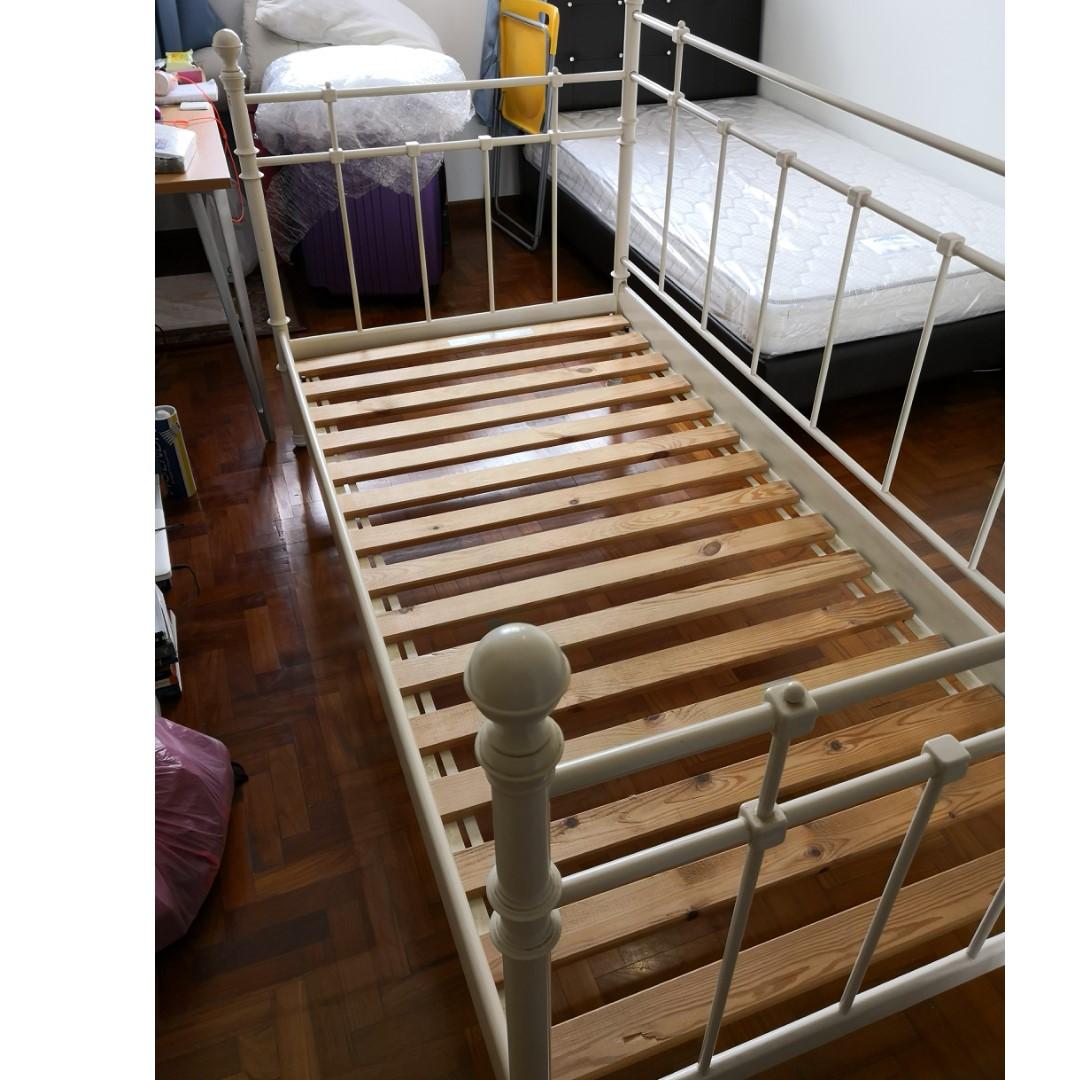IKEA TROMSNES DAYBED FRAME (METALLIC), Furniture & Home Living