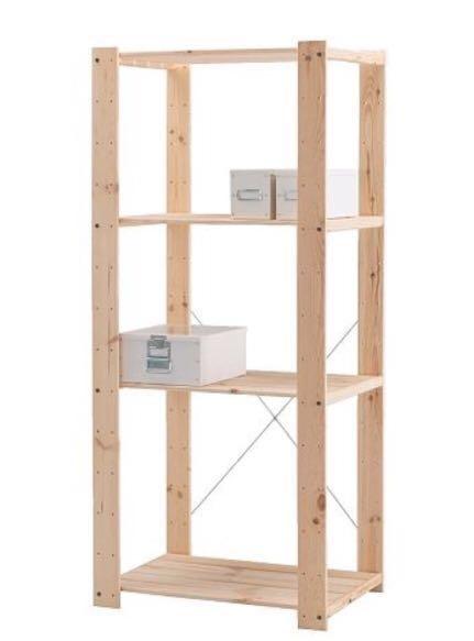 Ikea Wooden Shelves Furniture Drawers On Carou
