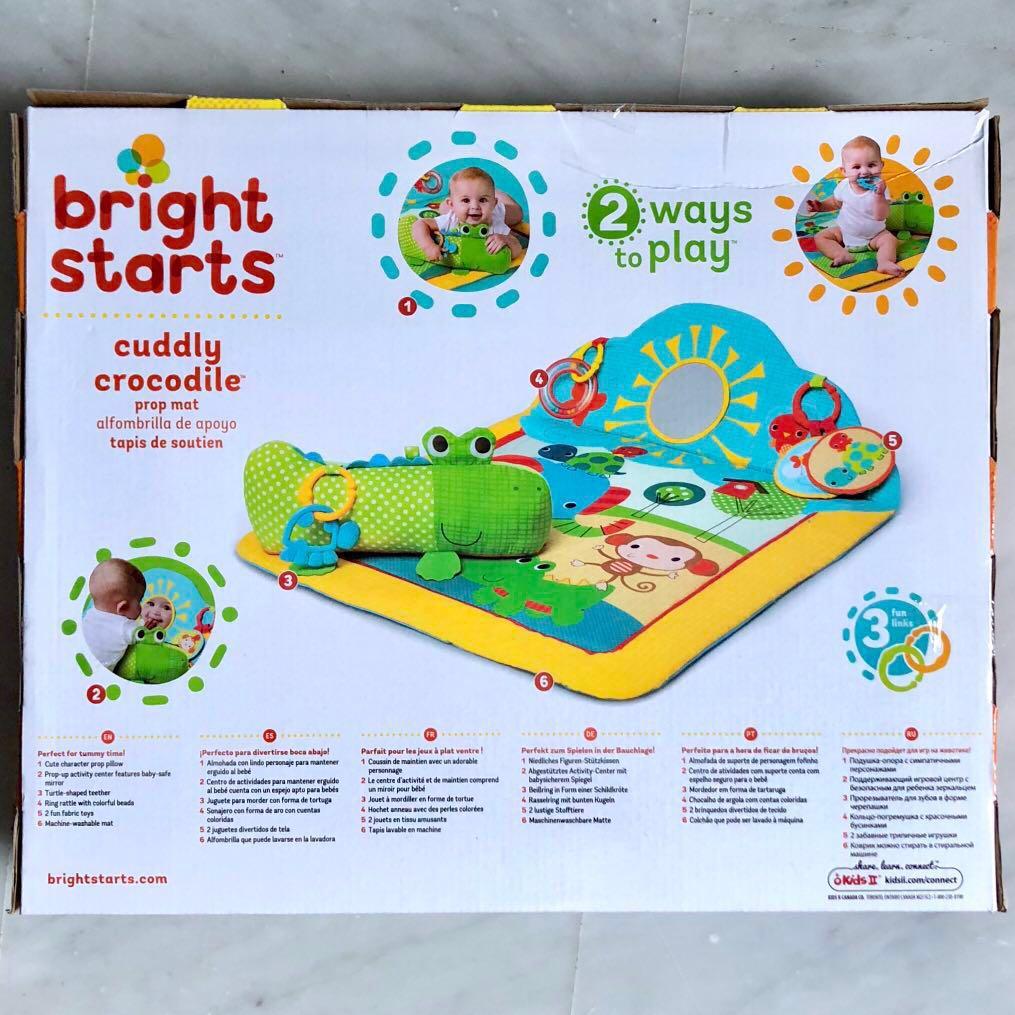 Bright starts cuddly store crocodile play mat