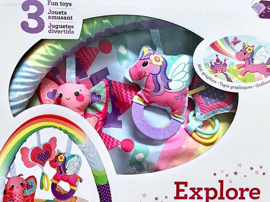 Infantino Sparkle Explore and Store Activity Gym Unicorn by