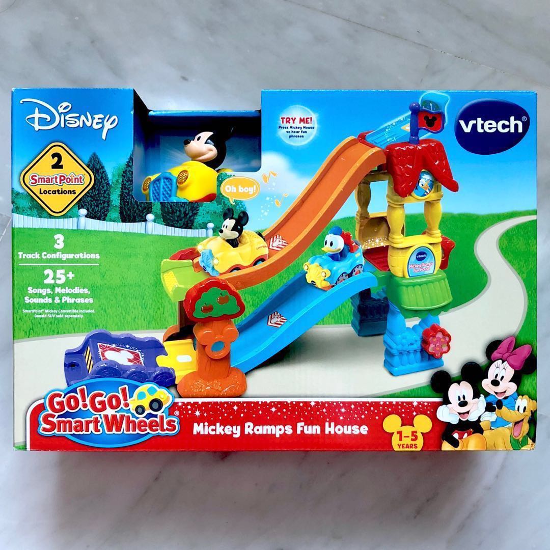 In Stock VTech Go Go Smart Wheels Mickey Ramps Fun House Brand