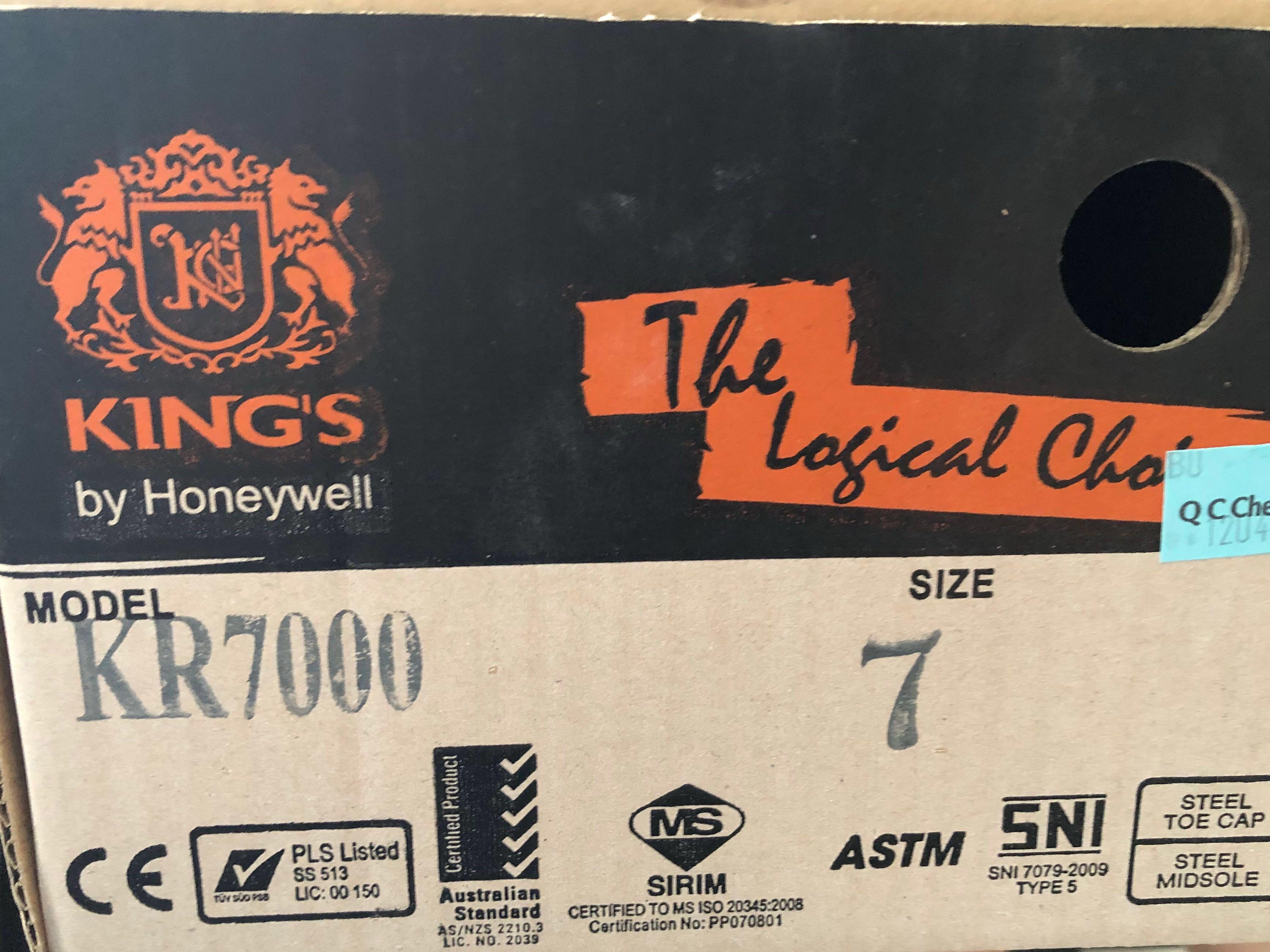 KING’S Safety Shoe (KR7000) Size 7, Men's Fashion, Footwear, Boots on Carousell