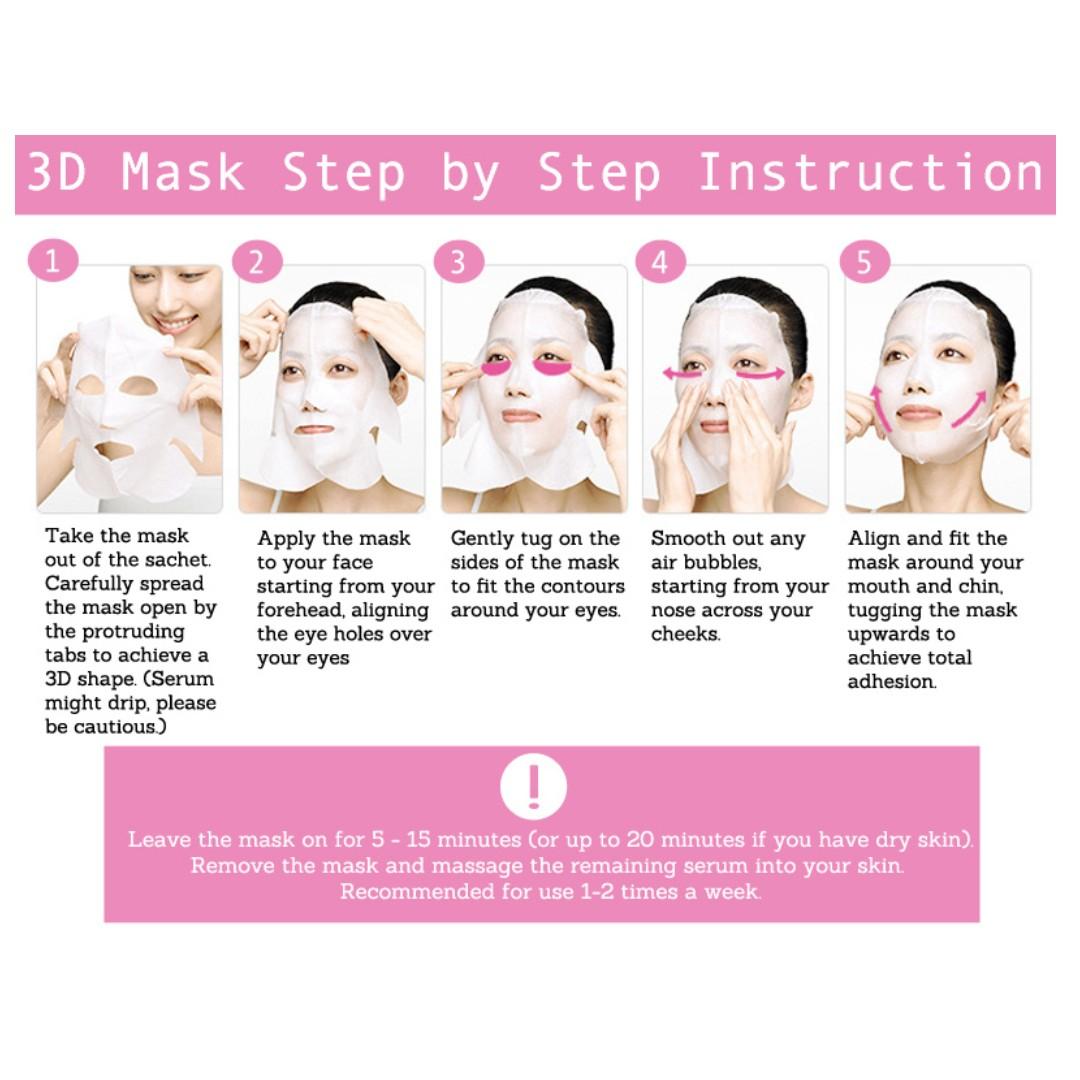 Kracie Hadabisei Advanced Penetrating 3d Face Mask Aging Care