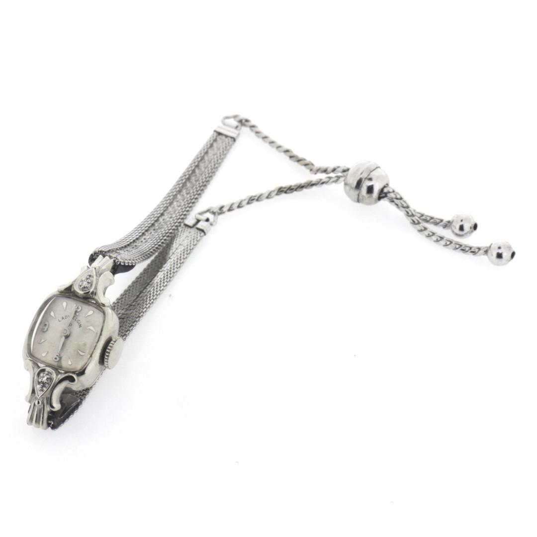 Lady elgin 14k white gold watch shop