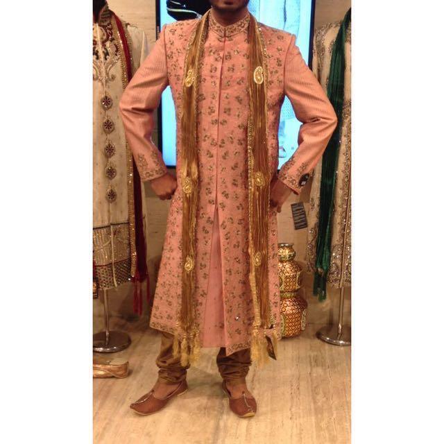 Men S Indian Wedding Sherwani Suit Men S Fashion Clothes On