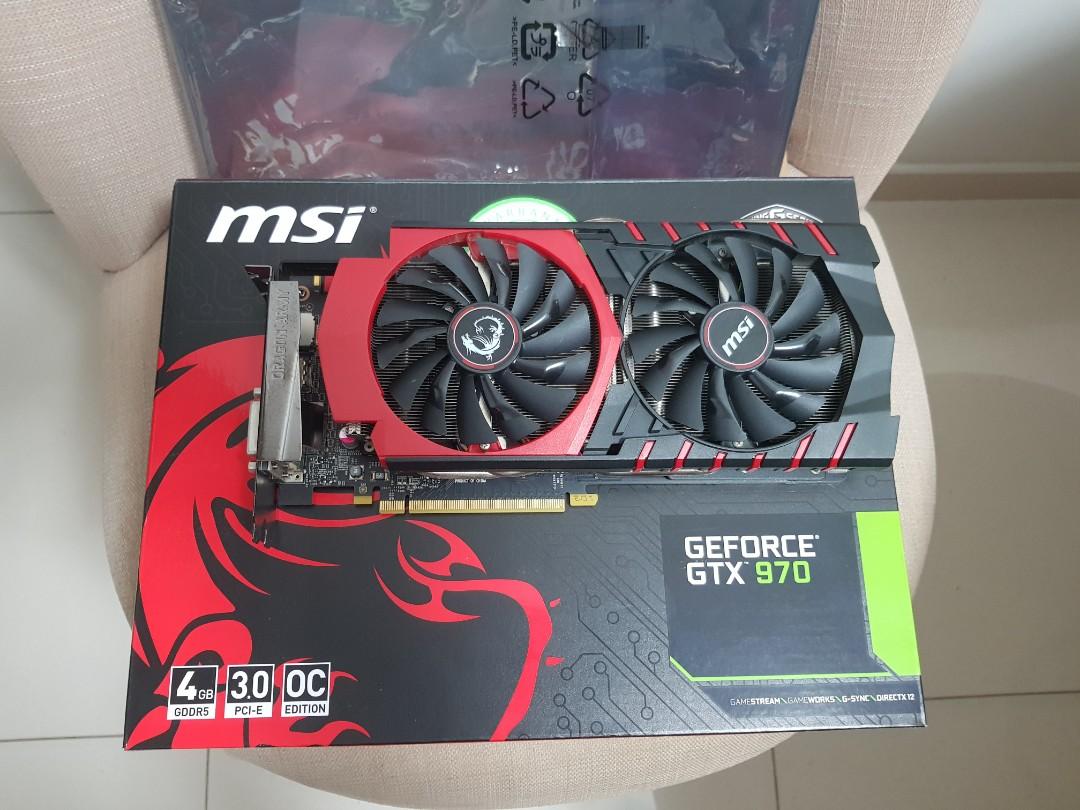 Used MSI GTX 970, Computers  Tech, Parts  Accessories, Computer Parts on  Carousell