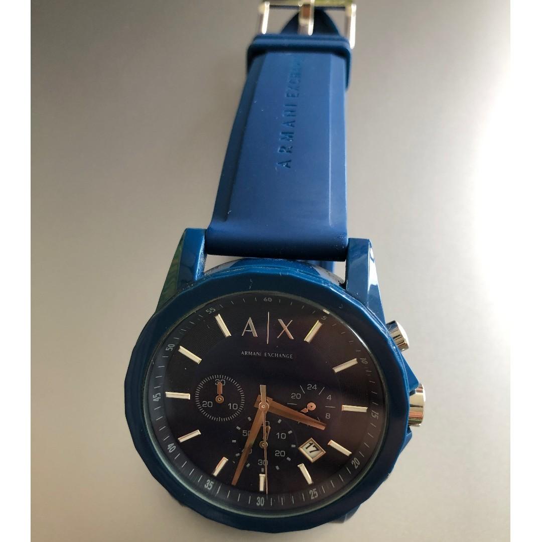 mens armani exchange chronograph watch