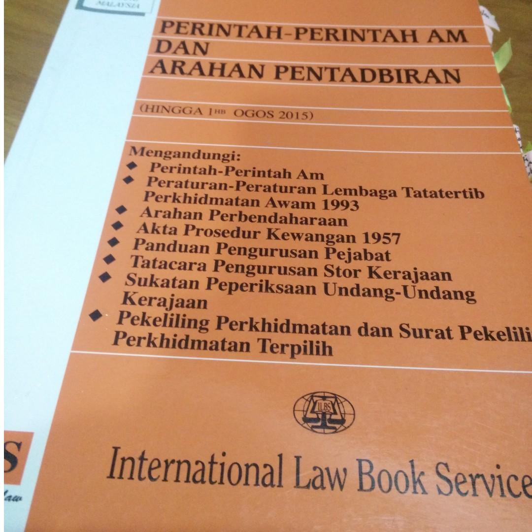 Perintah Perintah Am Dan Arahan Pentadbiran Books Stationery Books On Carousell