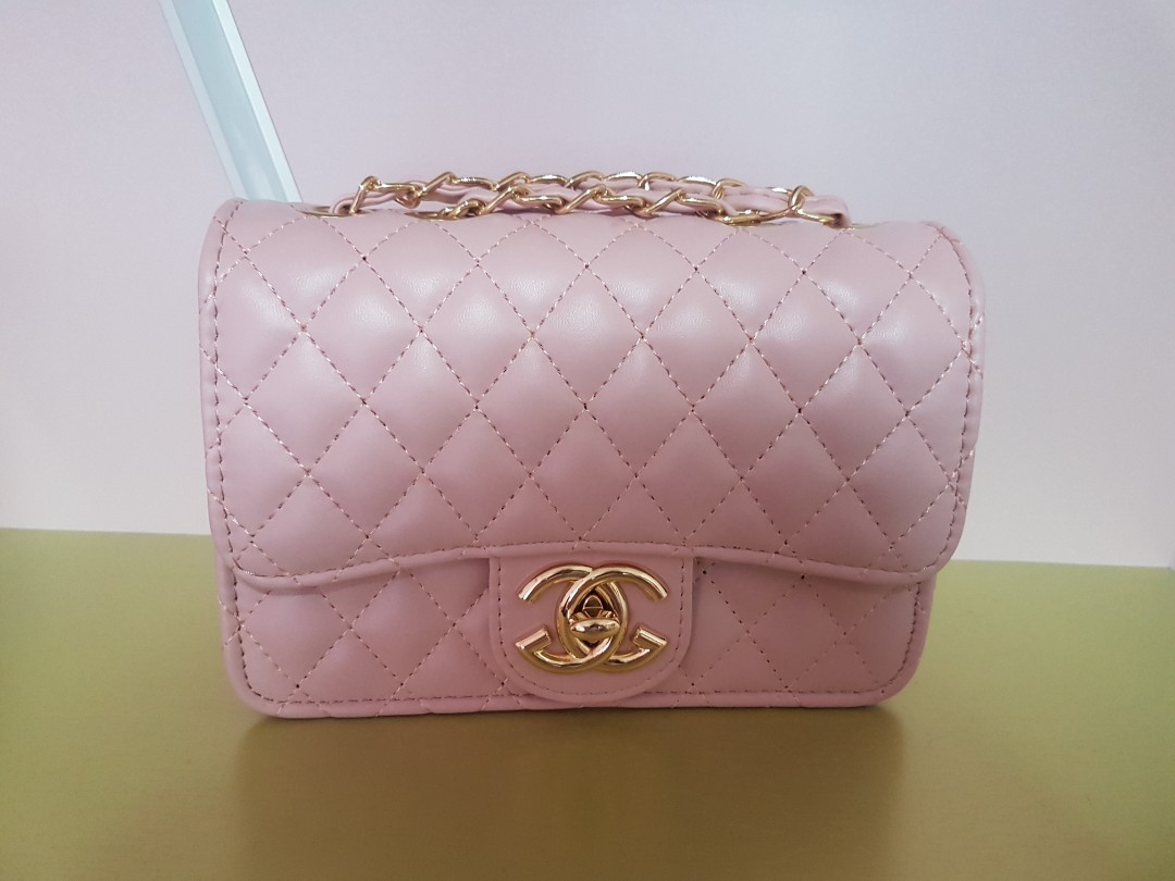 Chanel sling bag pink shop