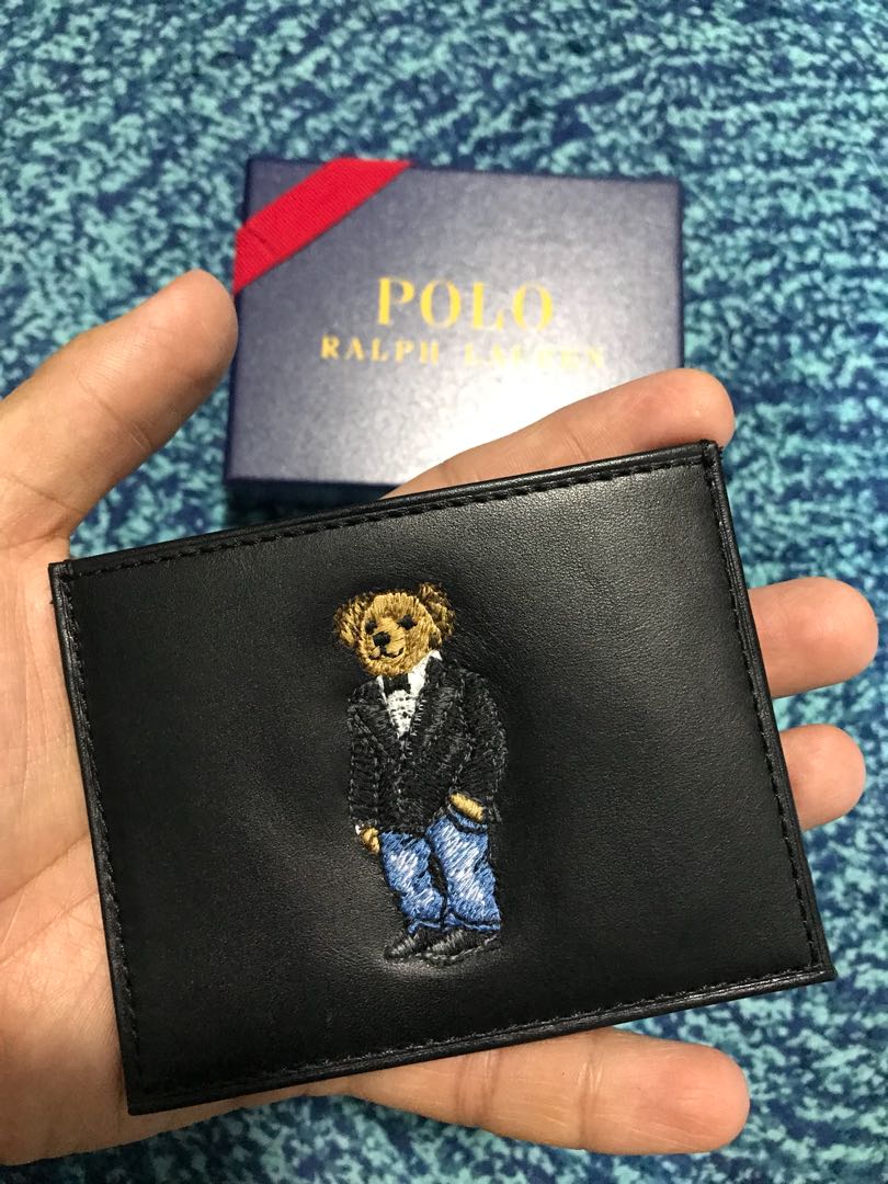 Polo Ralph Lauren Leather Card Holder, Luxury, Bags & Wallets on Carousell