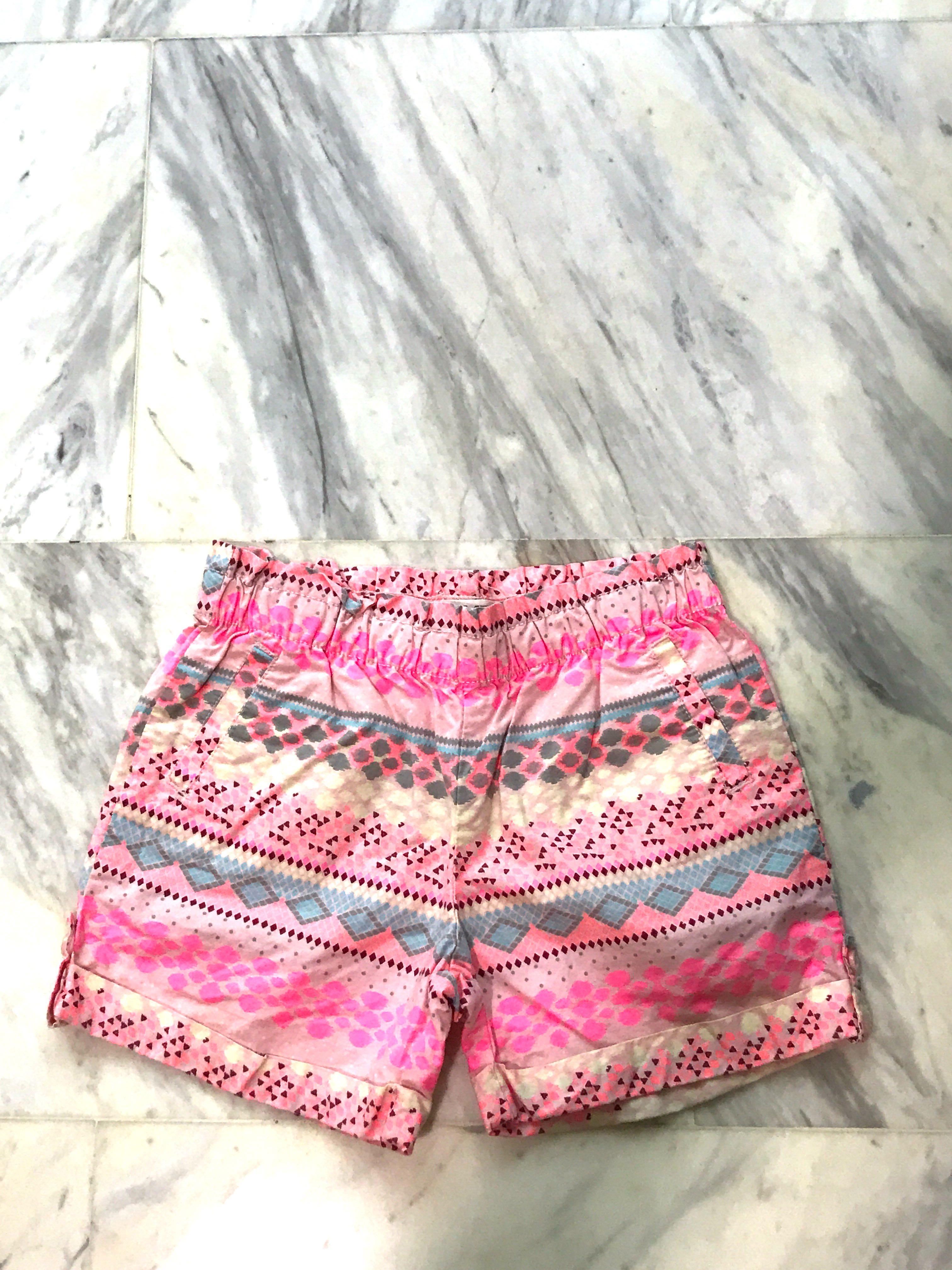 Preloved Girl S Shorts Pattern Prints Babies Kids Babies Kids Fashion On Carousell