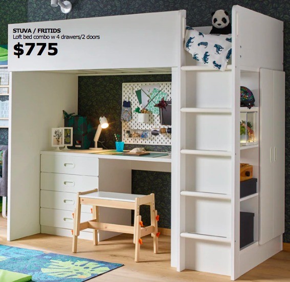 bunk bed with study table ikea