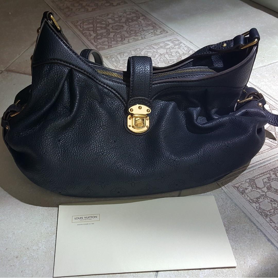 Louis Vuitton Girolata Noir Mahina Leather Bag, Luxury, Bags & Wallets on  Carousell