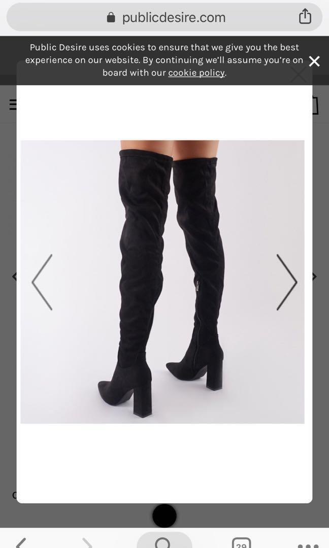 Public desire over hot sale the knee boots
