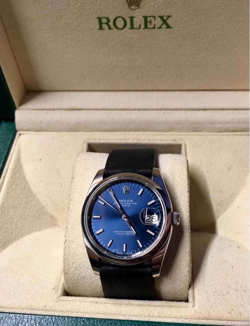 Rolex Oyster Perpetual 1150 34mm Blue Dial Cheap Luxury Watches On Carousell